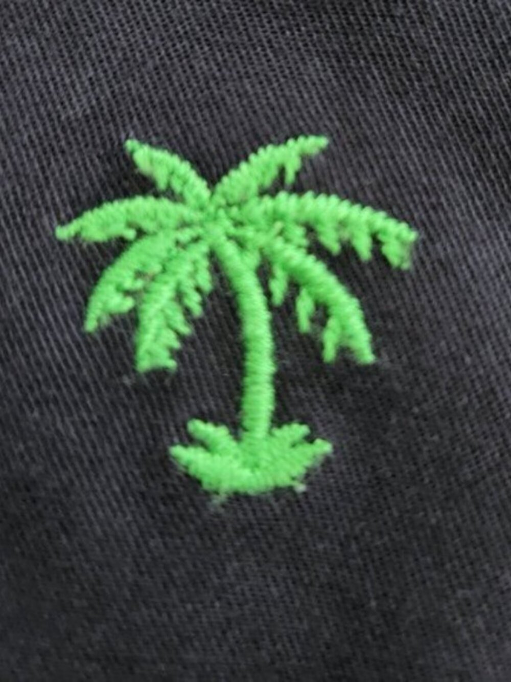 Talbots Navy Palm Tree Capri Cropped Pant Size 6P - Picture 5 of 8